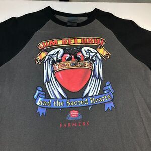 Vintage Jim Belusi & The Sacred Hearts Concert Tour T SHIRT Sz S Blues Brothers